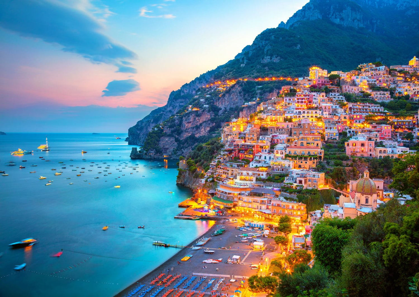 Positano Alkonyatkor, Olaszország Enjoy 1000 darabos kirakó puzzle (EN - 2098) - puzzlegarden