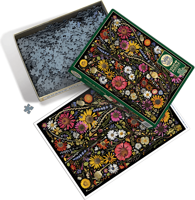 Préselt Virágok: Boldogság Cobble Hill 1000 darabos kirakó puzzle (CH - 40274) - puzzlegarden