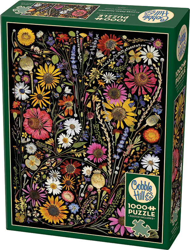 Préselt Virágok: Boldogság Cobble Hill 1000 darabos kirakó puzzle (CH - 40274) - puzzlegarden