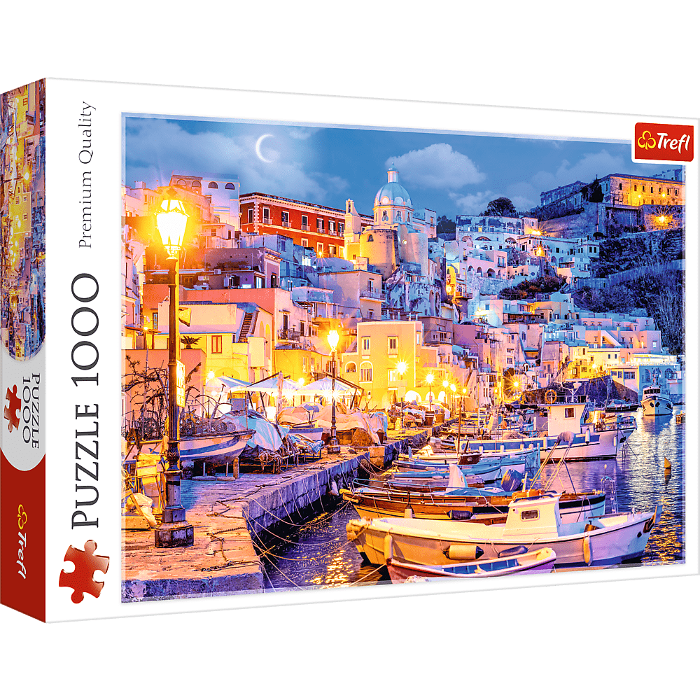 Procida Sziget Éjjel, Olaszország Trefl 1000 darabos kirakó puzzle (TR - 10794) - puzzlegarden