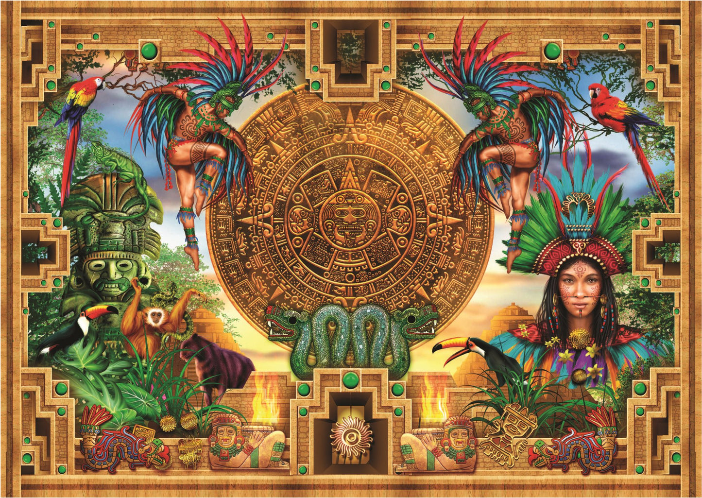 Azték - Maya Montázs Educa 2000 darabos kirakó puzzle (ED - 19565) - puzzlegarden