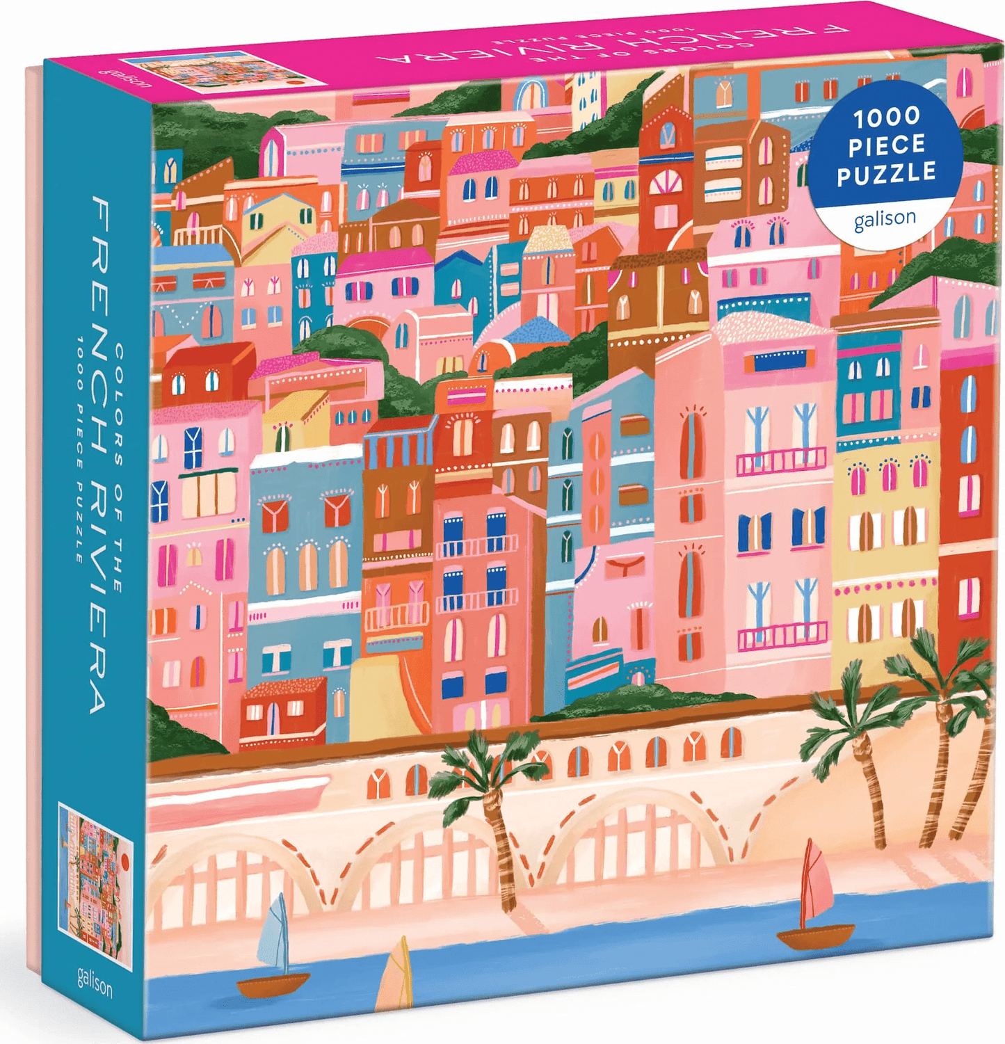 A Francia Riviéra Színei Galison 1000 darabos kirakó puzzle (GA - M050622B - 1) - puzzlegarden