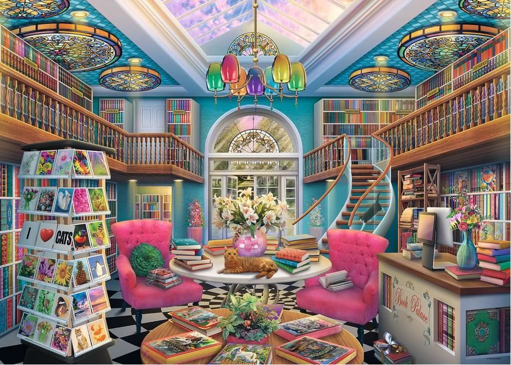 A Könyvesbolt Ravensburger 1000 darabos kirakó puzzle (RA - 16959) - puzzlegarden
