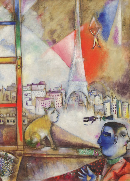 Chagall - Párizs az Ablakon Keresztül (részlet) EuroGraphics 1000 darabos kirakó puzzle (EUR - 6000 - 0853) - puzzlegarden