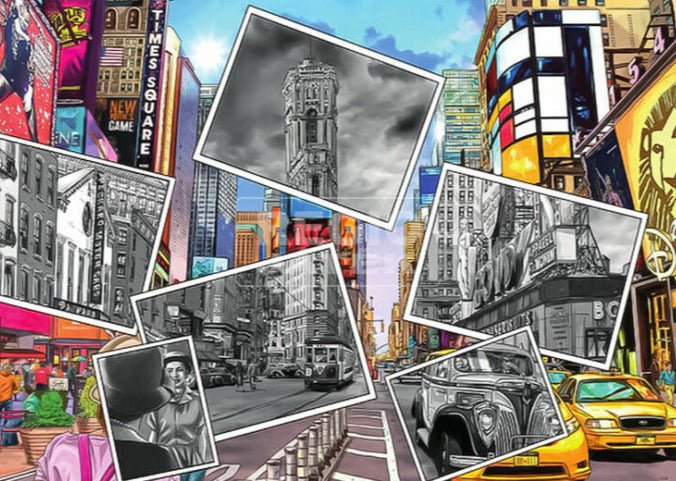 Akkor és Most - Times Square, New York Ravensburger 1000 darabos kirakó puzzle (RA - 16569) - puzzlegarden