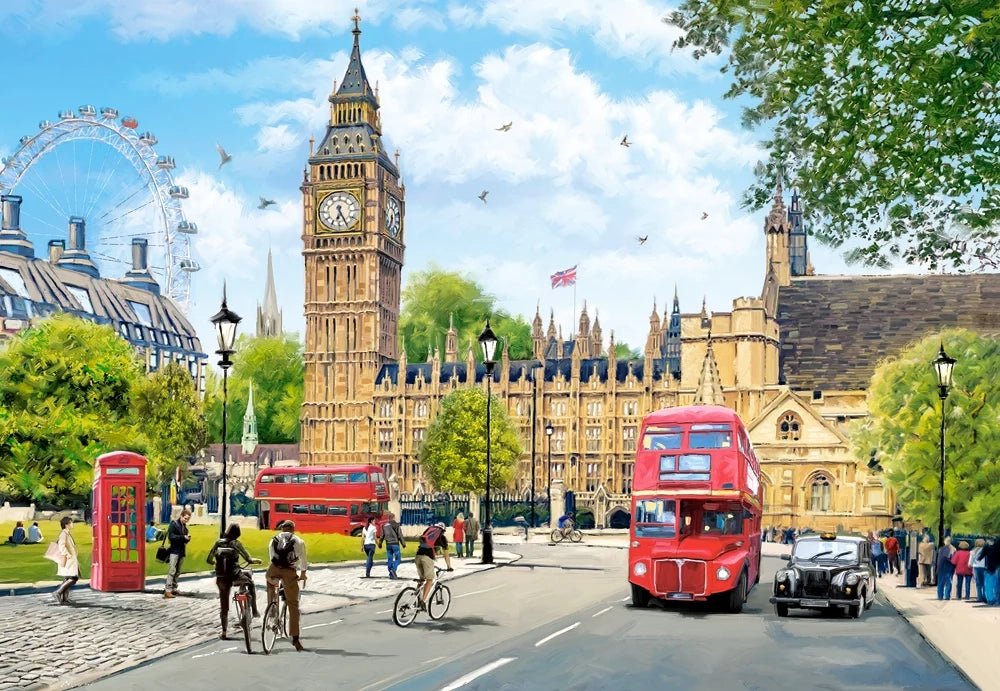 Reggeli forgalom Londonban Castorland 1000 darabos kirakó puzzle (C - 104963) - puzzlegarden
