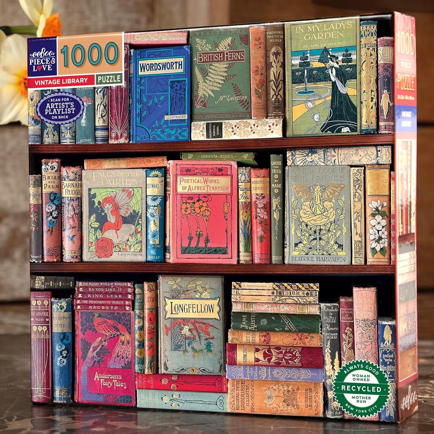 Régi Könyvek Eeboo 1000 darabos kirakó puzzle (EB - PZTVTL) - puzzlegarden