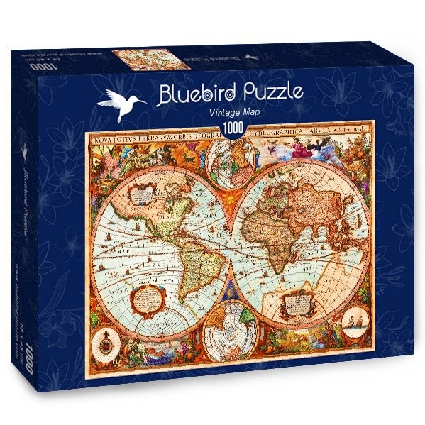 Régi Térkép Bluebird 1000 darabos kirakó puzzle (BB - 70329 - P) - puzzlegarden