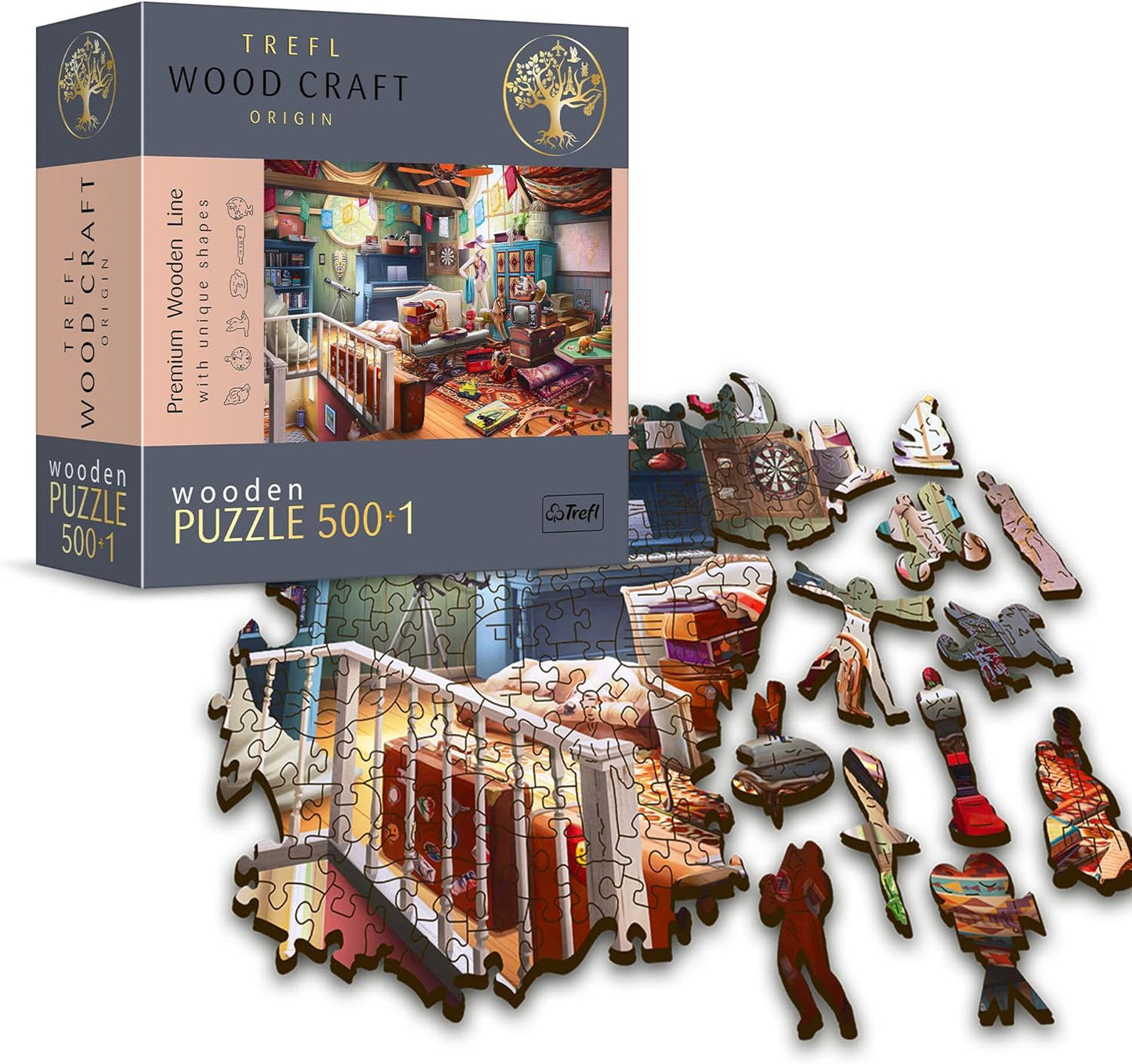 Régiségbolt - Fa kirakó Trefl Wood Craft 1000 darabos kirakó puzzle (TR - 20175) - puzzlegarden