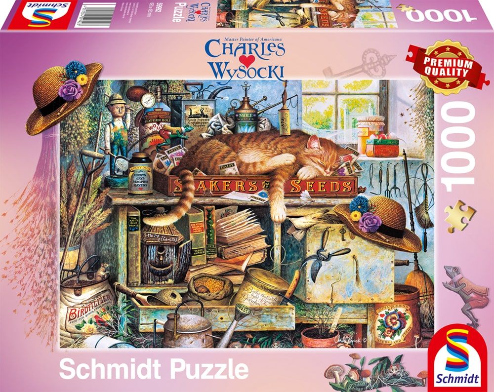 Remington, a kertész Schmidt Spiele 1000 darabos kirakó puzzle (SCH - 59992) - puzzlegarden