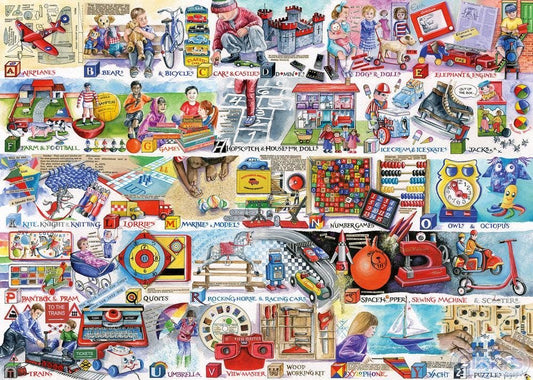 Retro játék ABC Gibsons 1000 darabos kirakó puzzle (G - G7111) - puzzlegarden