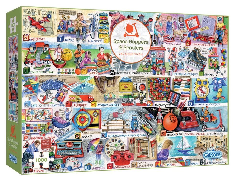 Retro játék ABC Gibsons 1000 darabos kirakó puzzle (G - G7111) - puzzlegarden