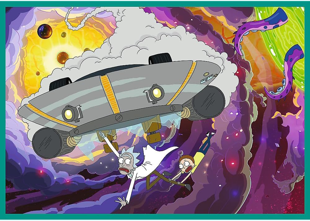 Rick és Morty kifordított világa - 4x250 Trefl 250 darabos kirakó puzzle (TR - 13338) - puzzlegarden