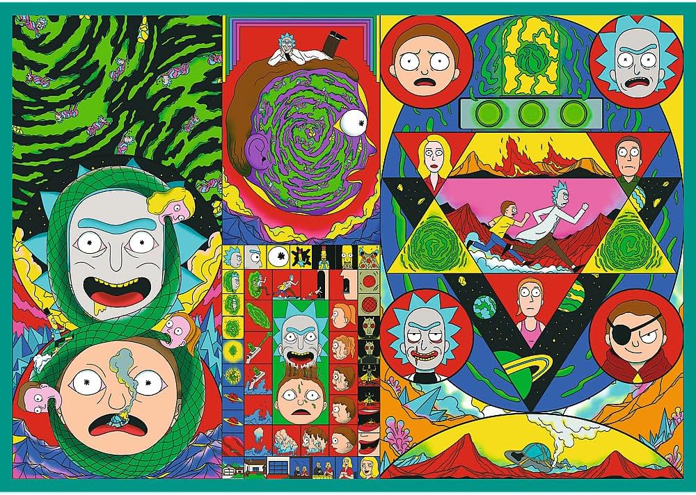 Rick és Morty kifordított világa - 4x250 Trefl 250 darabos kirakó puzzle (TR - 13338) - puzzlegarden