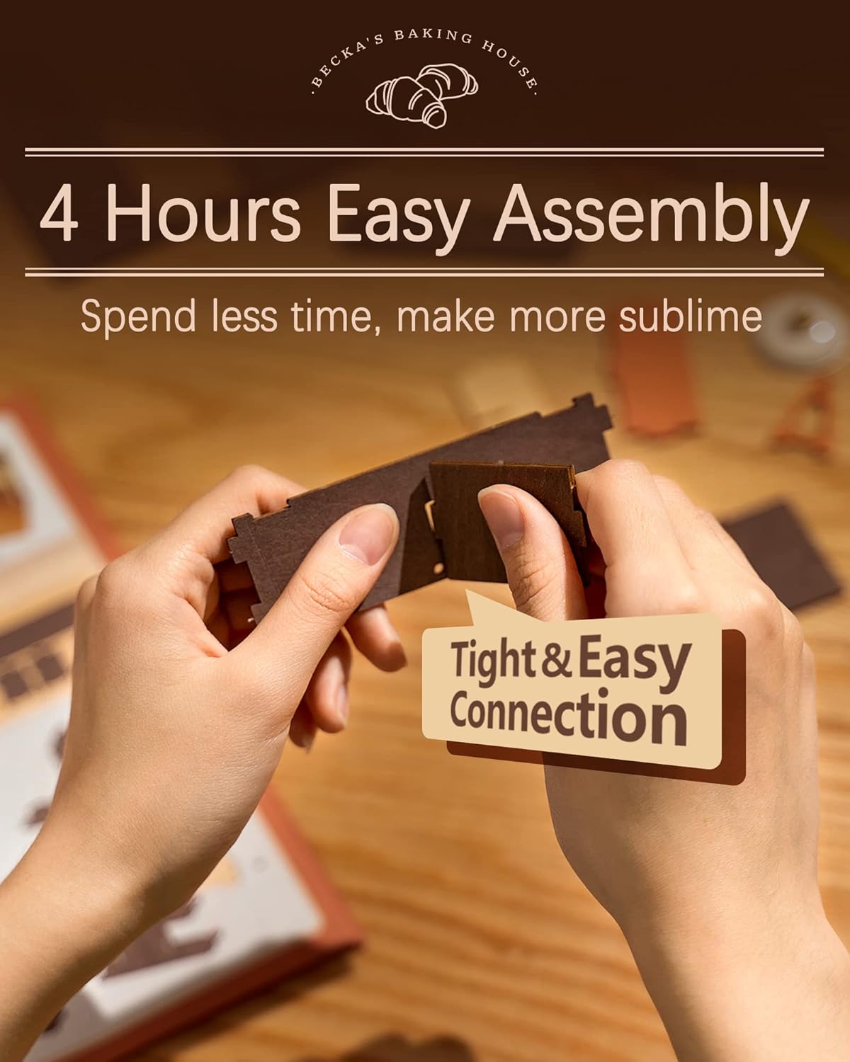 Rolife - Becka péksége Robotime 141 darabos kirakó puzzle (RO - DG161) - puzzlegarden