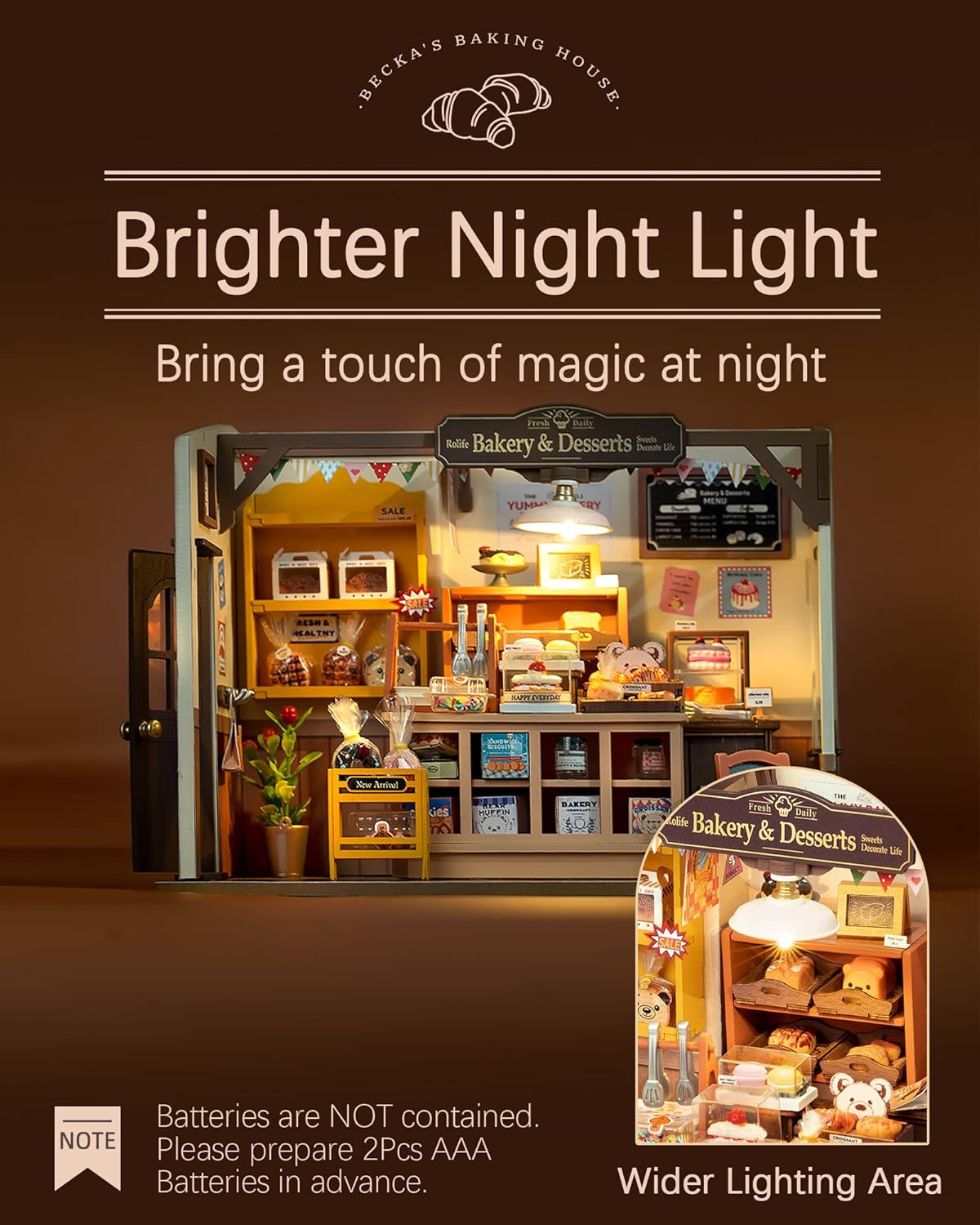 Rolife - Becka péksége Robotime 141 darabos kirakó puzzle (RO - DG161) - puzzlegarden