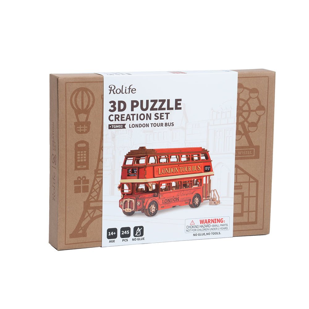 Rolife - Londoni busz Robotime 255 darabos kirakó puzzle (RO-TGM02) - puzzlegarden