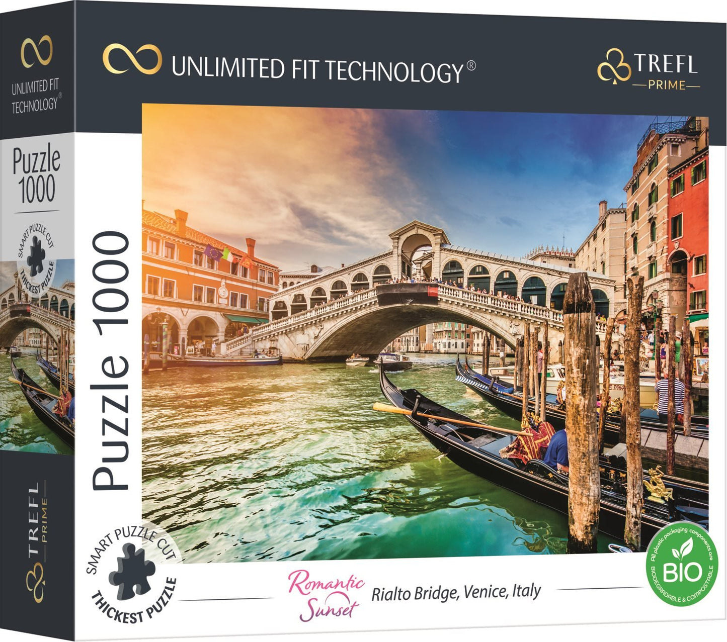 Romantikus naplemente a Rialtó hídon Trefl Prime 1000 darabos kirakó puzzle (TR - 10692) - puzzlegarden