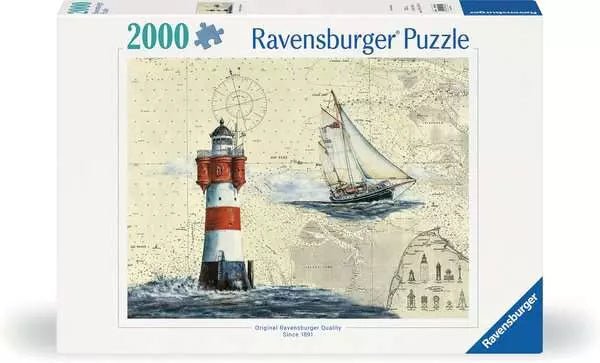 Romantikus Világítótorony Ravensburger 2000 darabos kirakó puzzle (RA - 12000804) - puzzlegarden