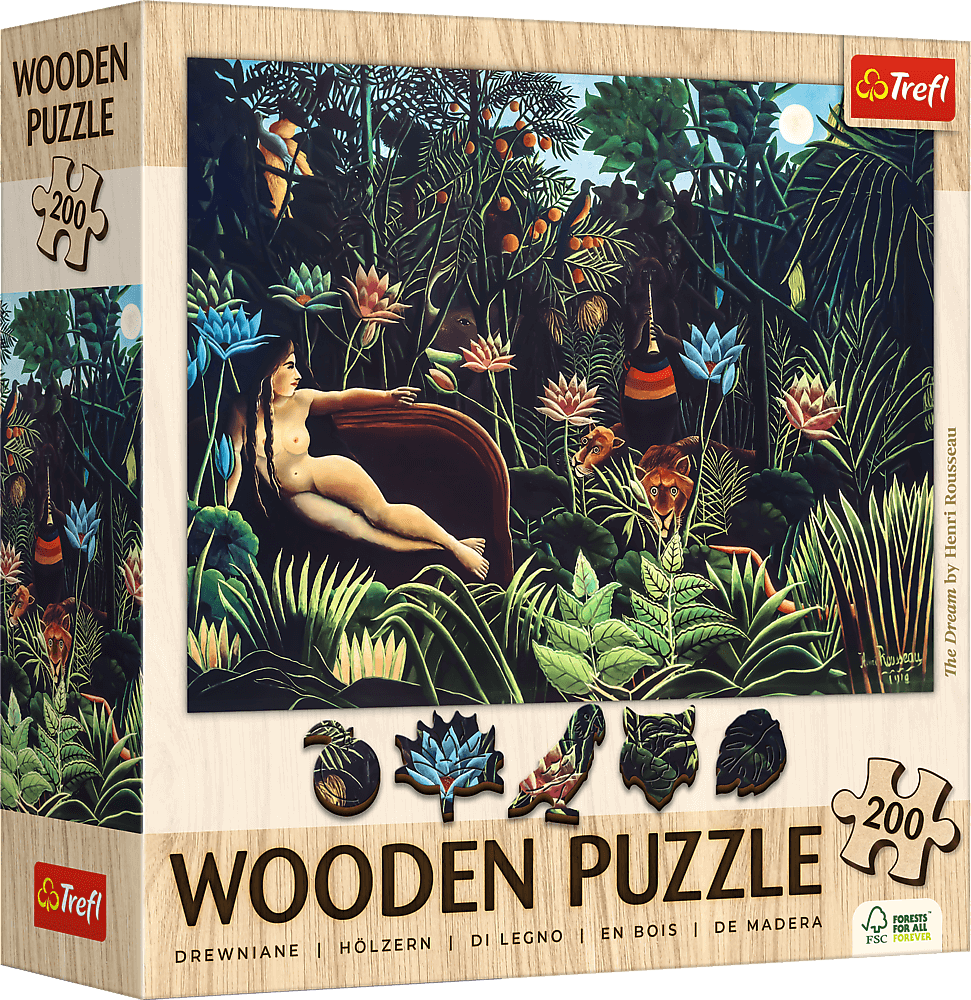 Rousseau - Az Álom - FA Kirakó! Trefl Wood Craft 200 darabos kirakó puzzle (TR - 20253) - puzzlegarden