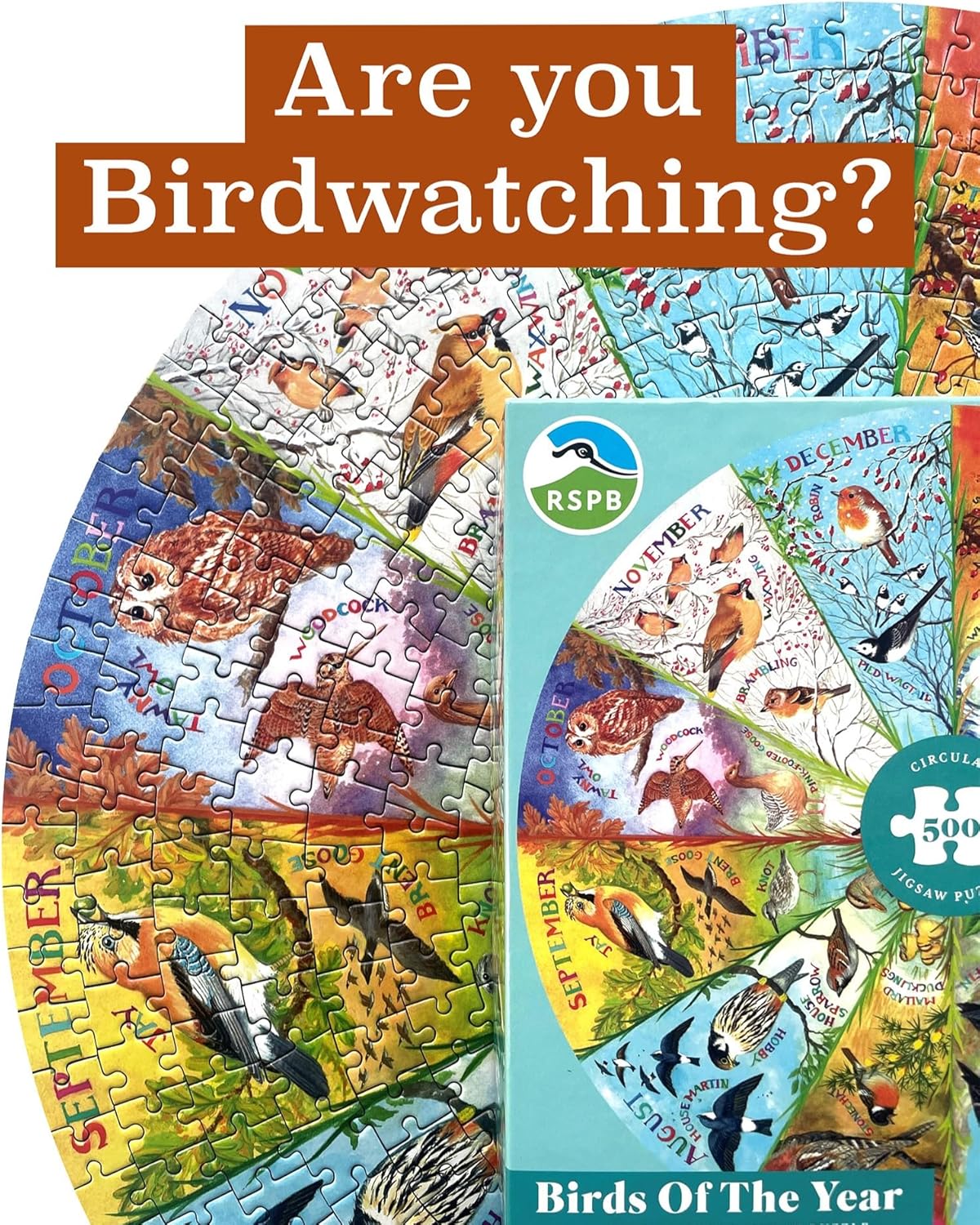 RSPB: Az év madarai Gibsons 500 darabos kirakó puzzle (G - G3706) - puzzlegarden