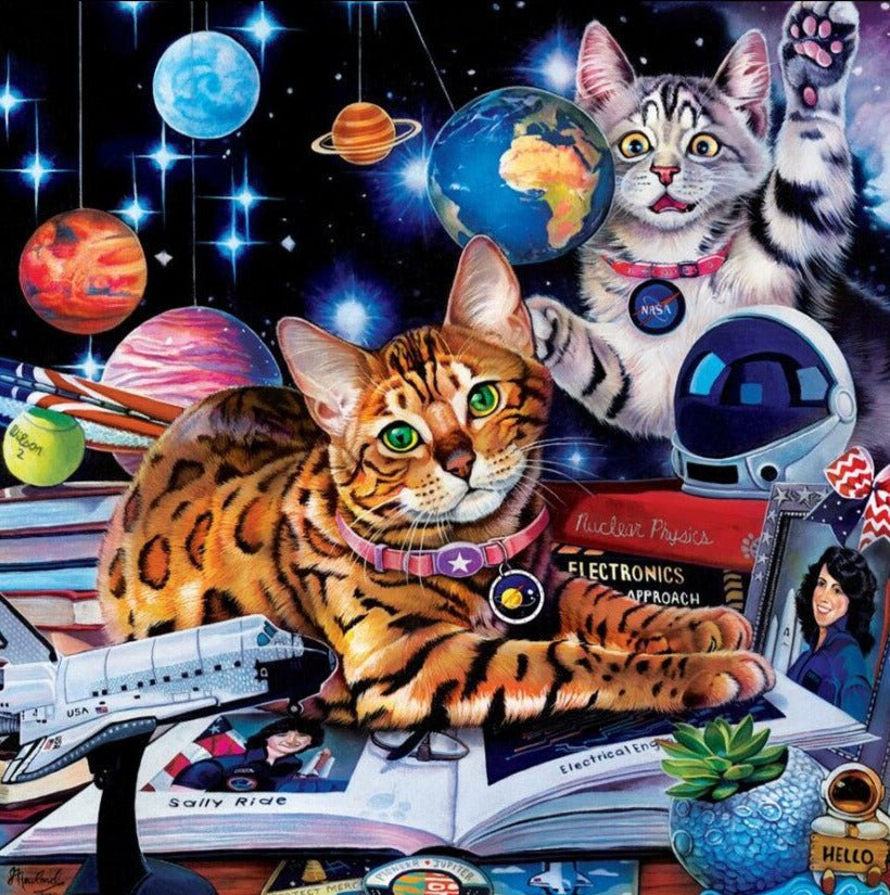 Sally és Judith, első macskák az űrben MasterPieces 1000 darabos kirakó puzzle (MP - 72172) - puzzlegarden