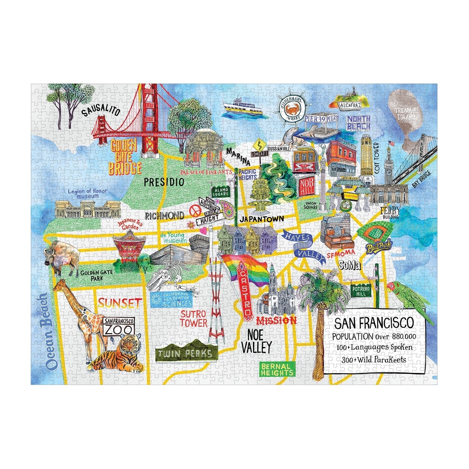 San Francisco Galison 1000 darabos kirakó puzzle (GA - 9780735364639) - puzzlegarden