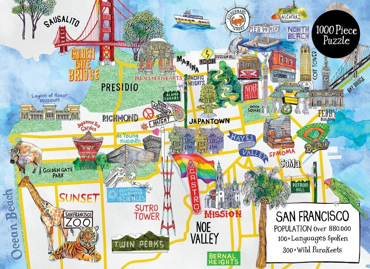 San Francisco Galison 1000 darabos kirakó puzzle (GA - 9780735364639) - puzzlegarden