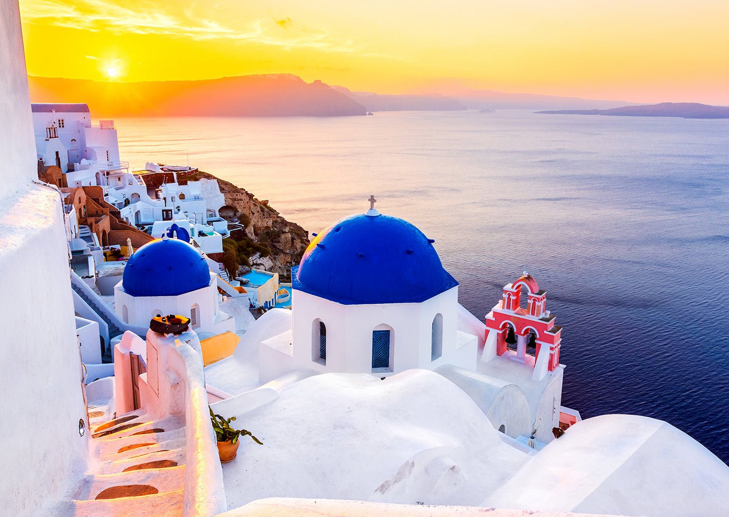 Santorini Hajnalban, Görögország Enjoy 1000 darabos kirakó puzzle (EN - 1230) - puzzlegarden
