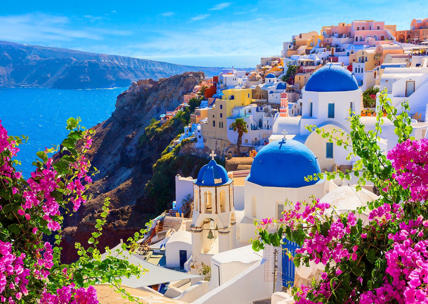 Santorini Látkép, Görögország Enjoy 1000 darabos kirakó puzzle (EN - 1083) - puzzlegarden