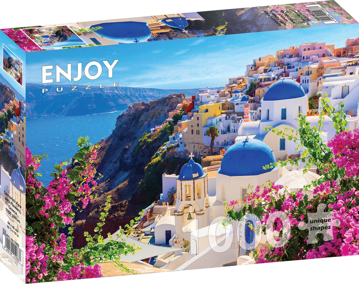 Santorini Látkép, Görögország Enjoy 1000 darabos kirakó puzzle (EN - 1083) - puzzlegarden