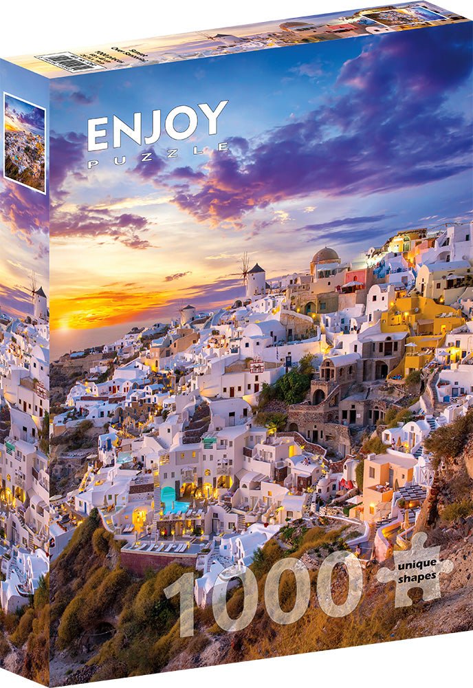 Santorini Naplementében, Görögország Enjoy 1000 darabos kirakó puzzle (EN - 1260) - puzzlegarden