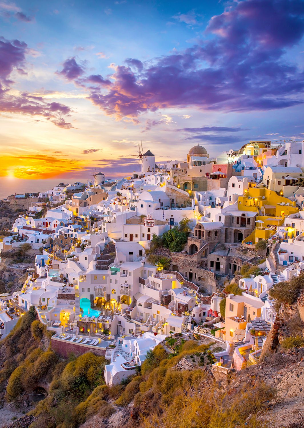 Santorini Naplementében, Görögország Enjoy 1000 darabos kirakó puzzle (EN - 1260) - puzzlegarden