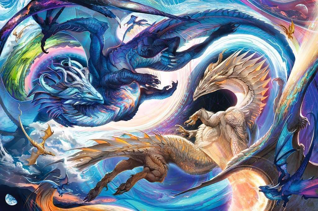 Sárkányok éjjel - nappal Ravensburger 5000 darabos kirakó puzzle (RA - 12000813) - puzzlegarden
