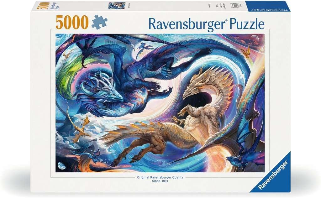 Sárkányok éjjel - nappal Ravensburger 5000 darabos kirakó puzzle (RA - 12000813) - puzzlegarden