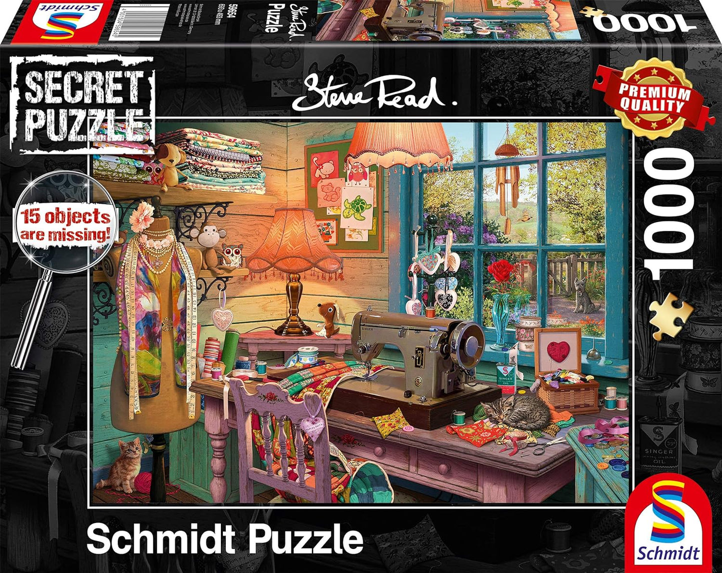 Secret Puzzles - A Varrószobában Schmidt Spiele 1000 darabos kirakó puzzle (SCH - 59654) - puzzlegarden