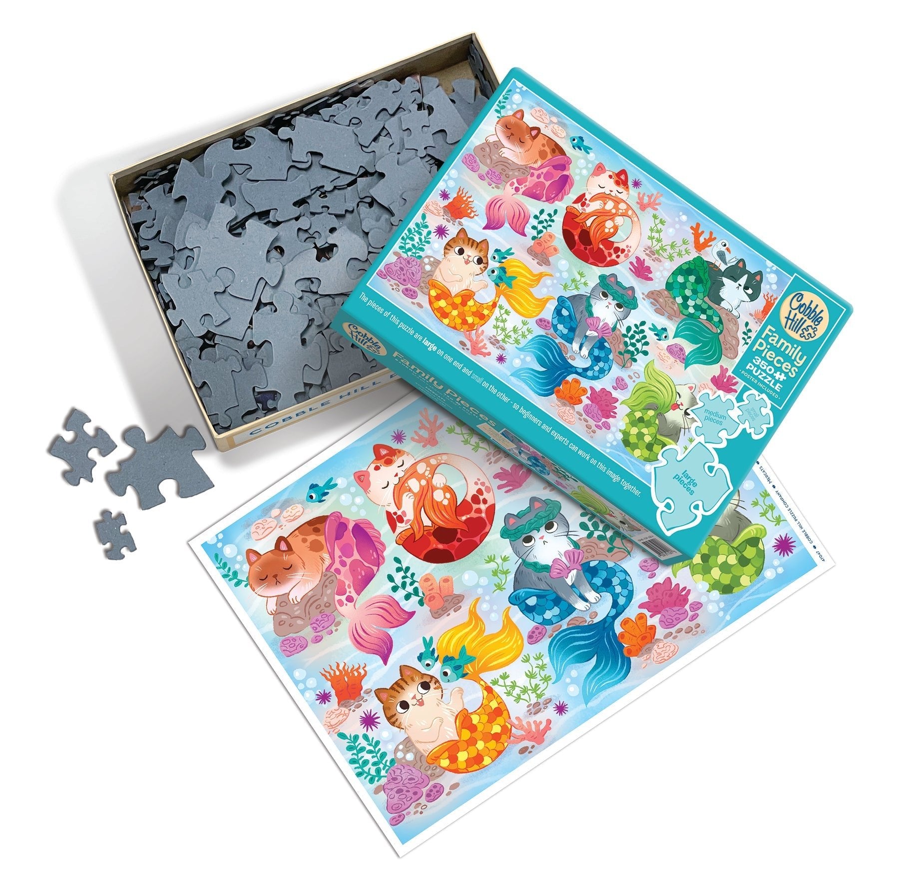 Sellőmacskák Cobble Hill 350 darabos kirakó puzzle (CH - 47047) - puzzlegarden