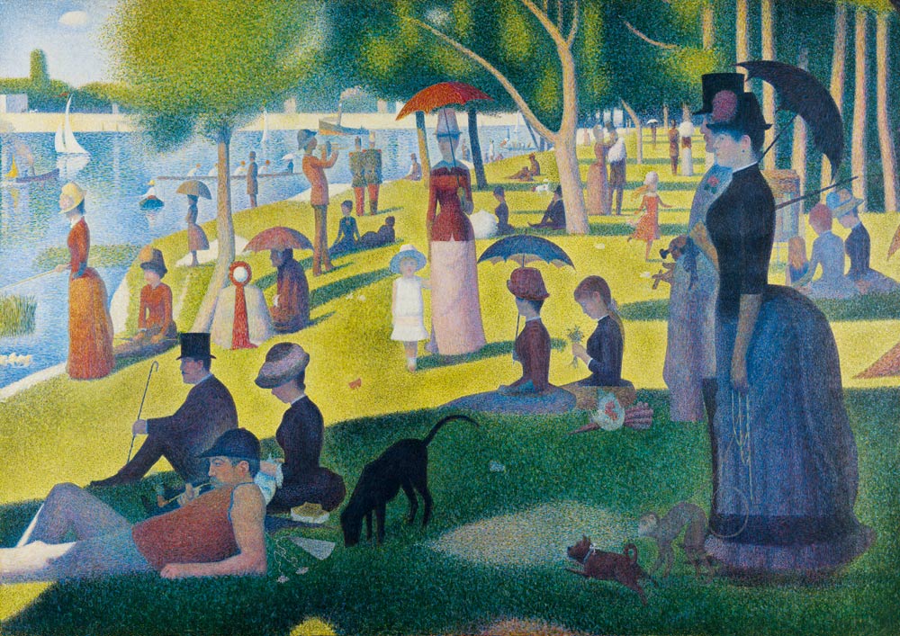 Seurat - Vasárnap délután Grande Jatte szigetén Bluebird 1000 darabos kirakó puzzle (BB - 60086) - puzzlegarden