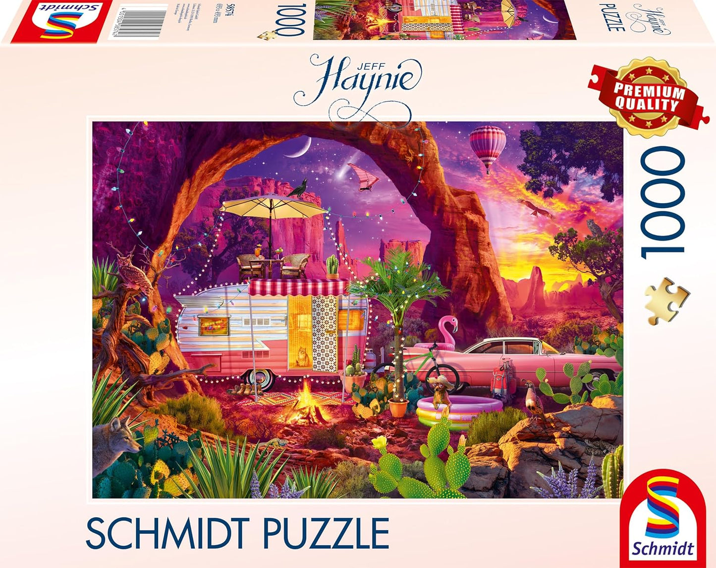 Sivatagi kempingparadicsom Schmidt Spiele 1000 darabos kirakó puzzle (SCH - 58574 4001504585747) - puzzlegarden