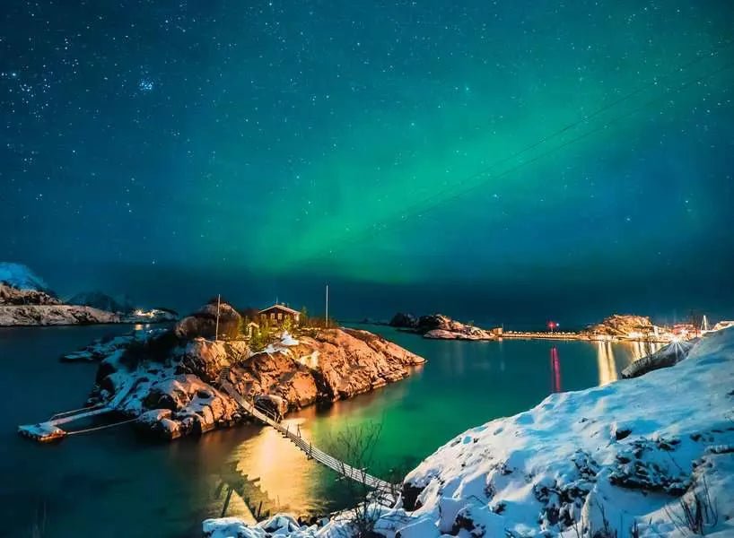 Skandináv helyek - Sarki fény Tromsø felett, Norvégia Ravensburger 500 darabos kirakó puzzle (RA - 12000845) - puzzlegarden