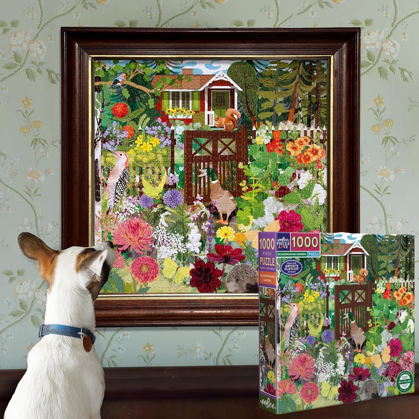 Skandináv kert Eeboo 1000 darabos kirakó puzzle (EB-PZT115) - puzzlegarden