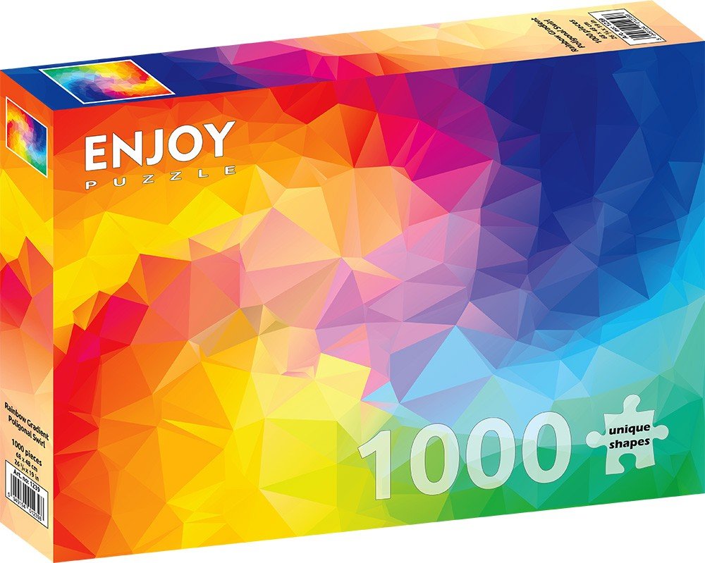 Sokszög - szivárvány Örvény Enjoy 1000 darabos kirakó puzzle (EN - 1239) - puzzlegarden
