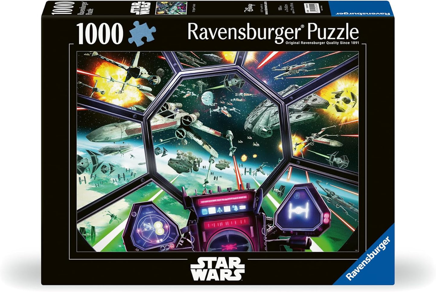 Star Wars, TIE Fighter Ravensburger 1000 darabos kirakó puzzle (RA - 12000404) - puzzlegarden