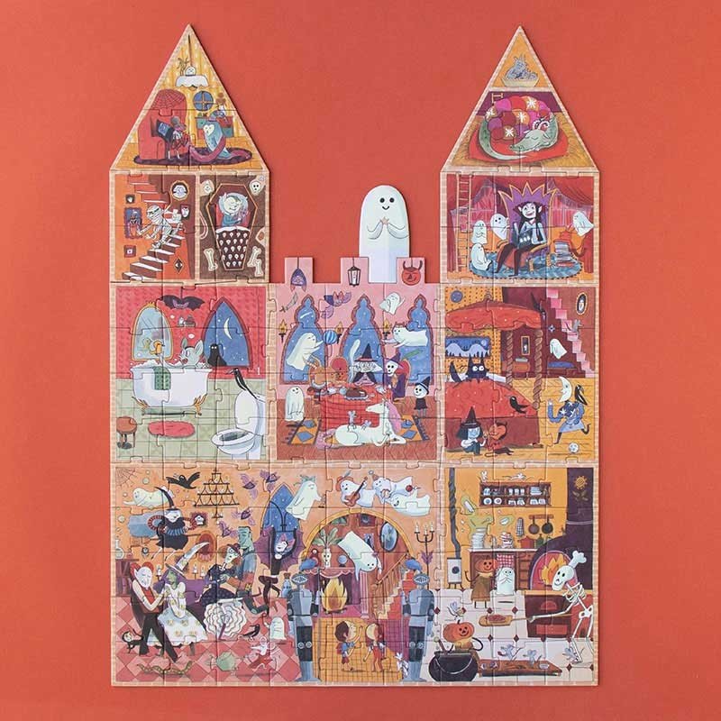 Szellemjárta kastély - sötétben világít Londji 100 darabos kirakó puzzle (LN - PZ603U) - puzzlegarden