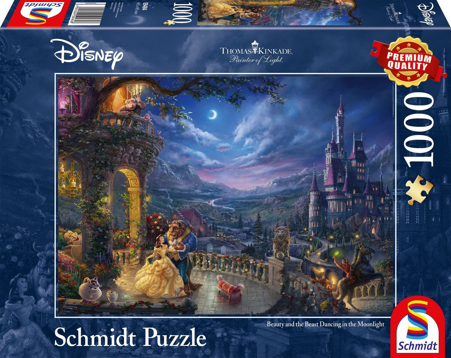 Szépség és a Szörnyeteg - Tánc a Holdfényben Schmidt Spiele 1000 darabos kirakó puzzle (SCH - 59484) - puzzlegarden