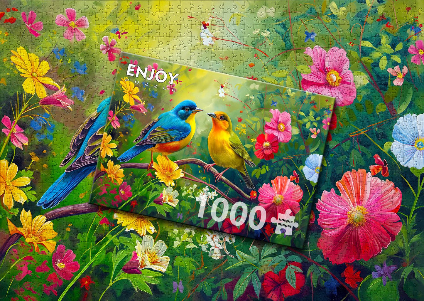 Szerelmesmadár - duett Enjoy 1000 darabos kirakó puzzle (EN - 2273) - puzzlegarden