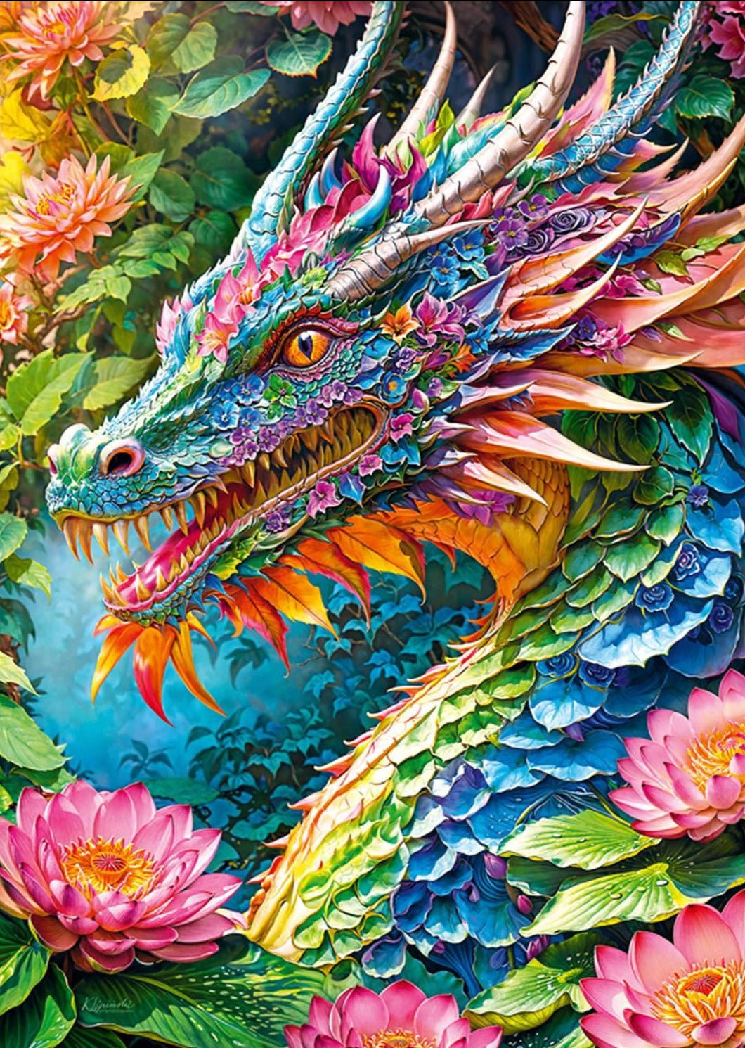 Szerencse - sárkány Cherry Pazzi 1000 darabos kirakó puzzle (CP - 30790) - puzzlegarden