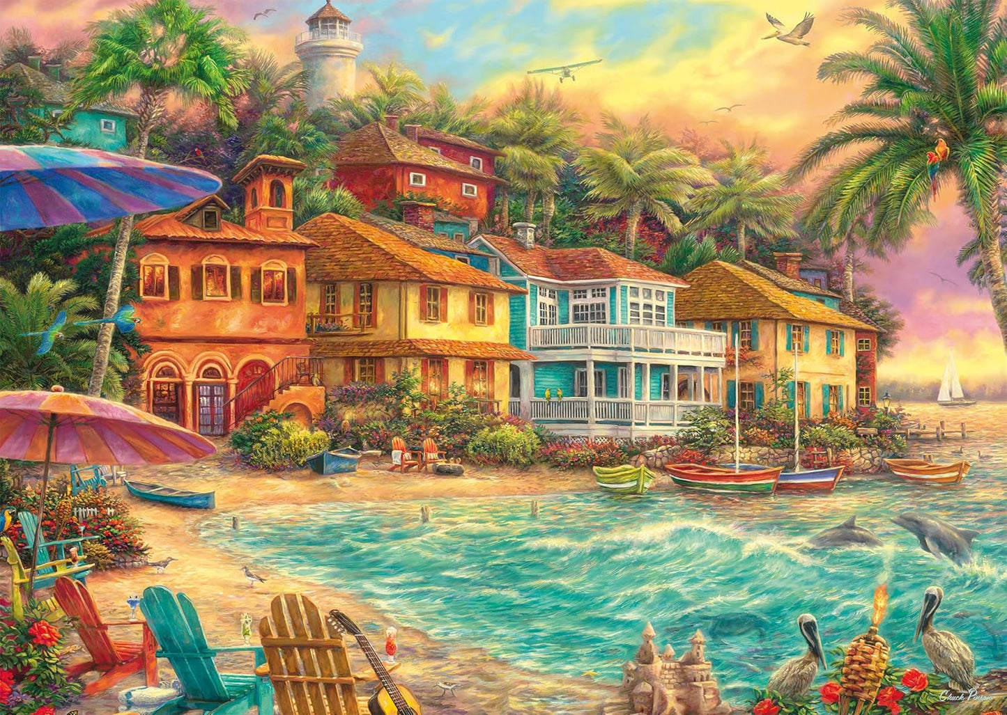Szigetlakók élete Schmidt Spiele 1000 darabos kirakó puzzle (SCH - 58555 4001504585556) - puzzlegarden