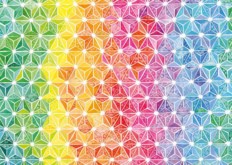 Színes háromszögek Schmidt Spiele 1000 darabos kirakó puzzle (SCH - 57579) - puzzlegarden