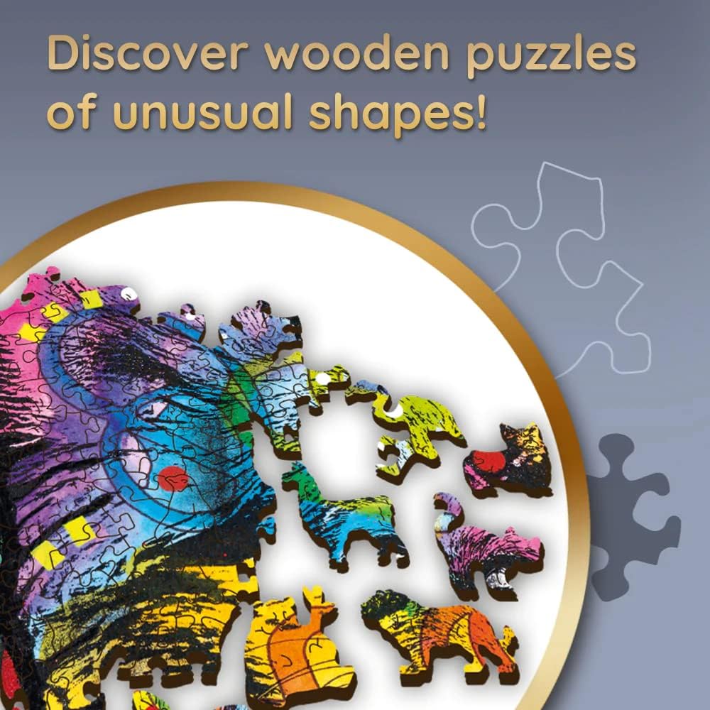 Színes Kölyökkutya - Fa kirakó Trefl Wood Craft 500 darabos kirakó puzzle (TR - 20160) - puzzlegarden